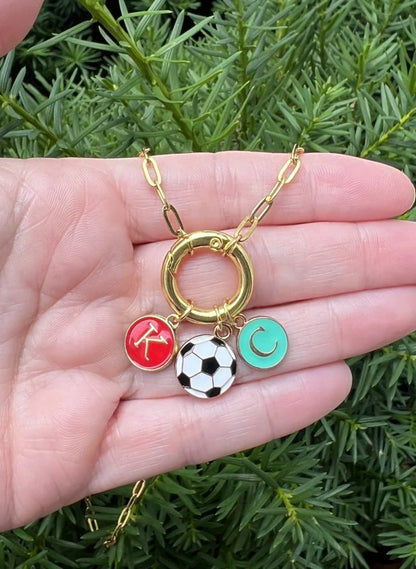 KC Current Soccer Enamel Pendant – Fan Accessory