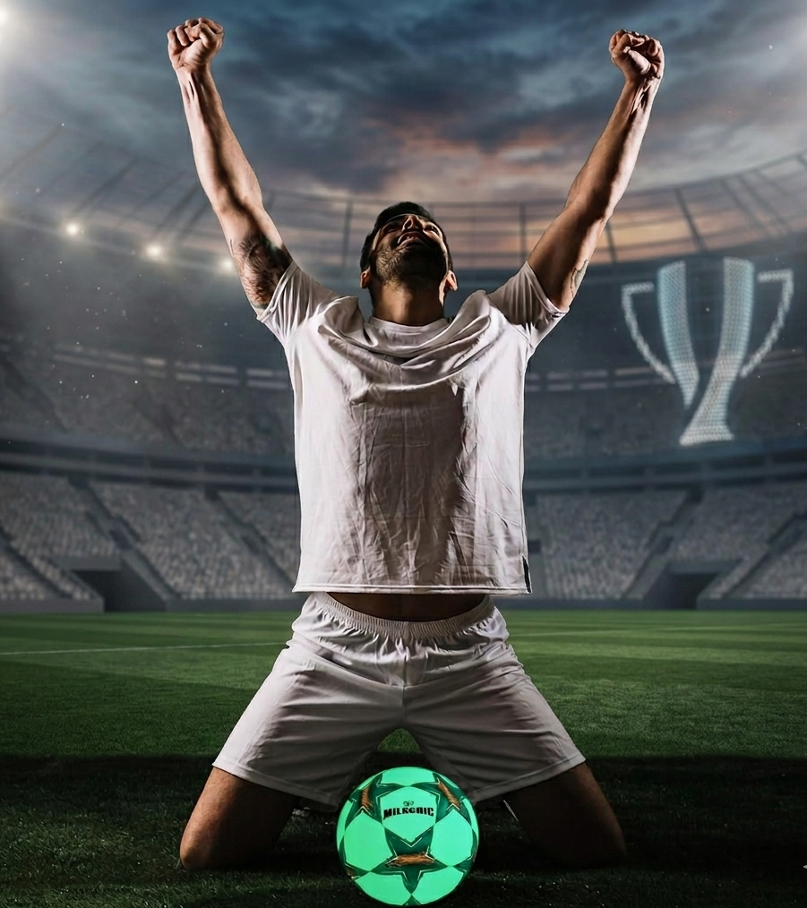 Premium Glow-in-the-Dark Soccer Ball for Night Training | Durable Indoor & Outdoor Design