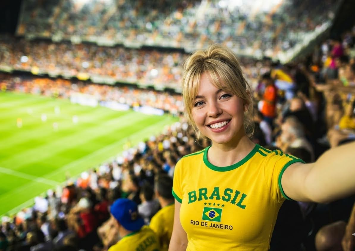 Vintage Brazil Brasil Soccer Crop Top – Y2K Embroidered Baby Tee (Available in Short & Long Sleeve)
