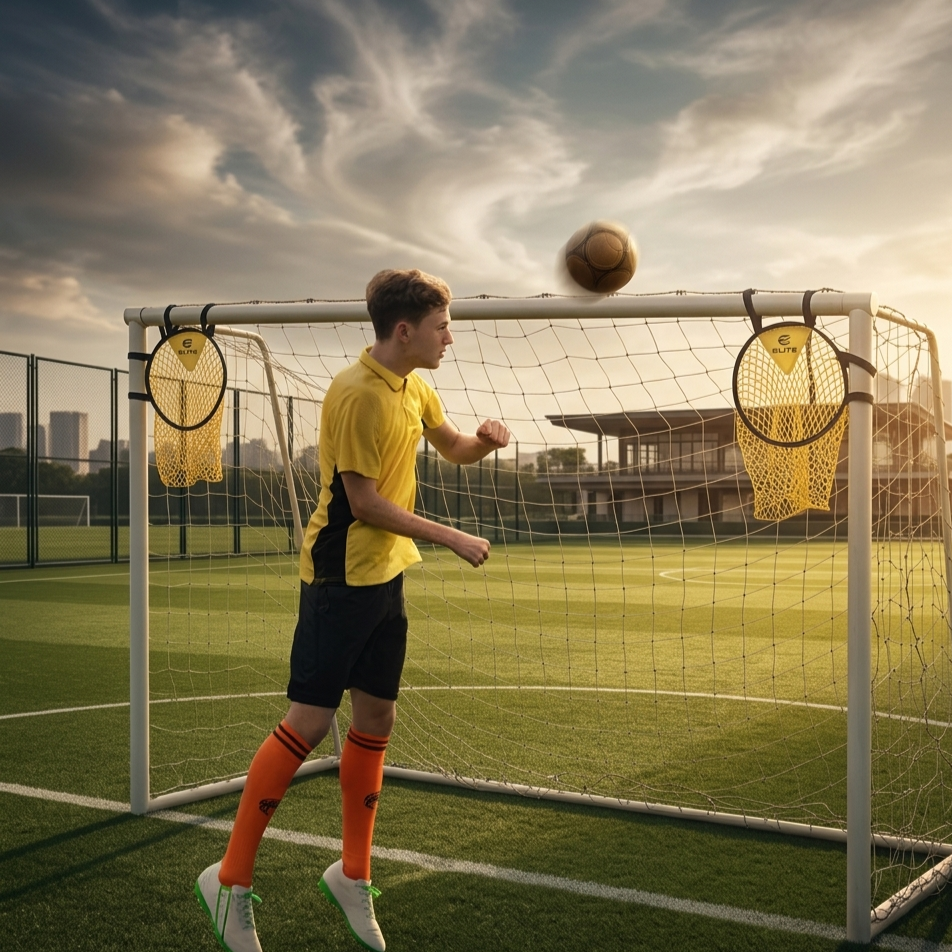 Foldable Portable Soccer Target Net – 1/2 Pack Football Training Goal
