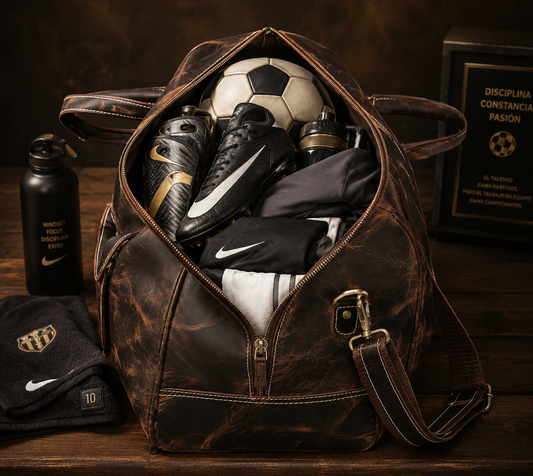 Luxury 24-Inch Full-Grain Leather Duffel Bag in Brown | Timeless Travel Companion for Men & Women