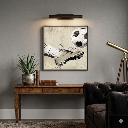 16" x 16" "Vintage Soccer Strike" by Peter Horjus | Canvas Wall Art