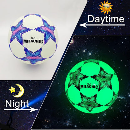 Premium Glow-in-the-Dark Soccer Ball for Night Training | Durable Indoor & Outdoor Design