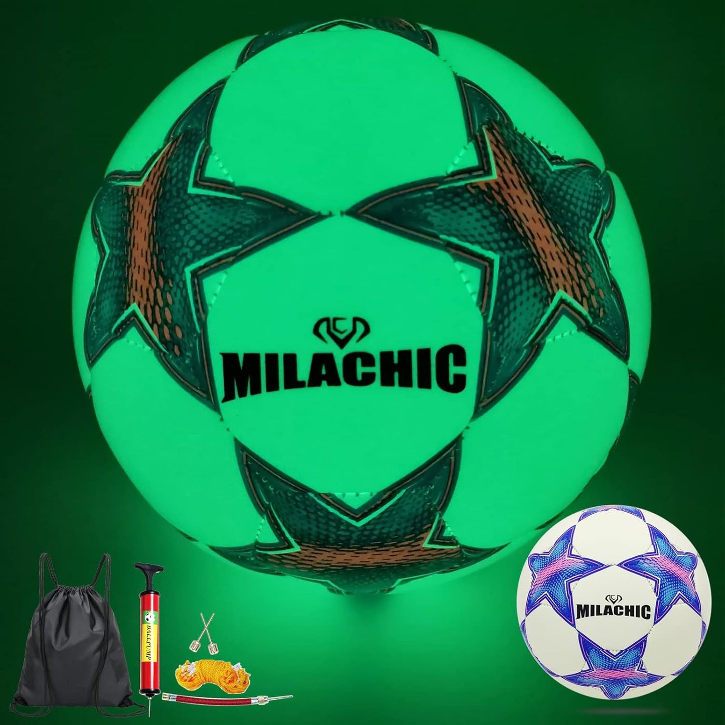 Premium Glow-in-the-Dark Soccer Ball for Night Training | Durable Indoor & Outdoor Design