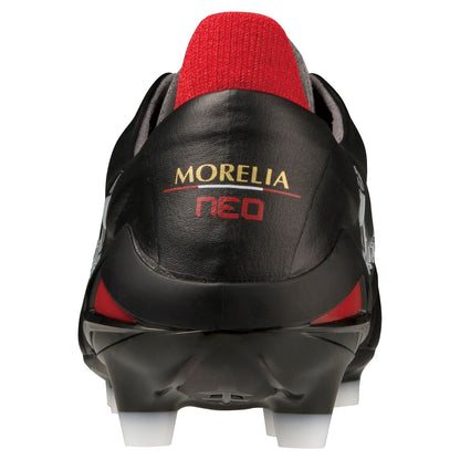 Mizuno Morelia Neo IV Japan Soccer Cleats - Black/White (P1GA2330 01) | 2E Wide